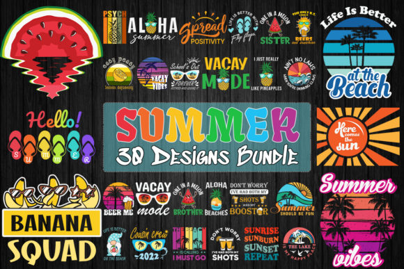 Download Summer Bundle SVG 30 Designs - Summer bundle Collection