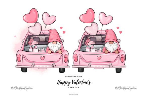 Download Valentine's Gnome Clipart PNG - Premium Bundle