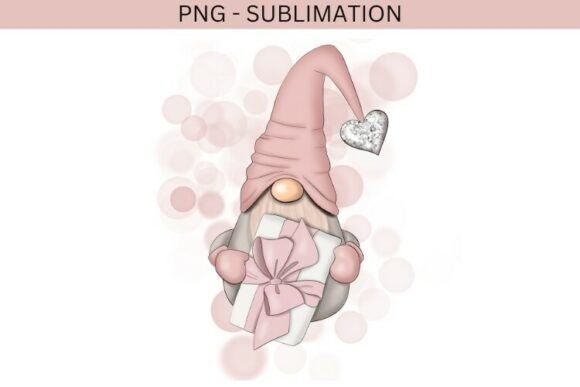 Download Valentine Gnome Png Design for T-shirts - Valentine gnome Collection