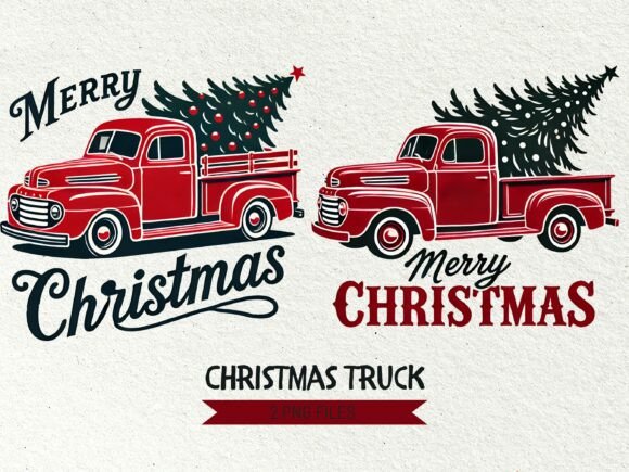 Download Retro Car with Christmas Tree Clipart - Christmas tree clipart Collection